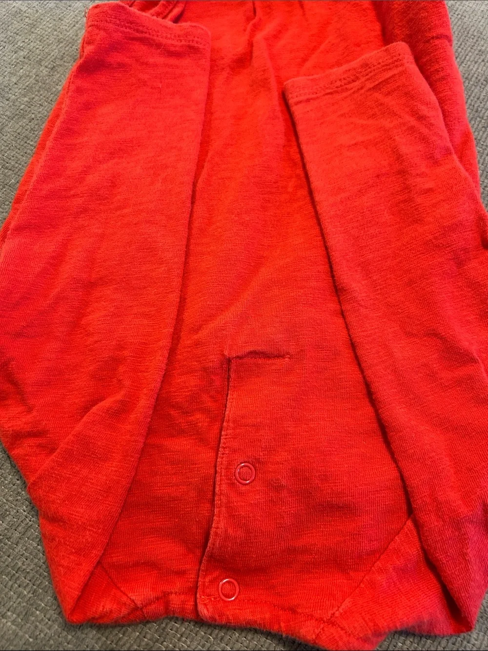 OshKosh B’gosh Denim Jumper Dress & Red Long Sleeve Top Set 18 Months
